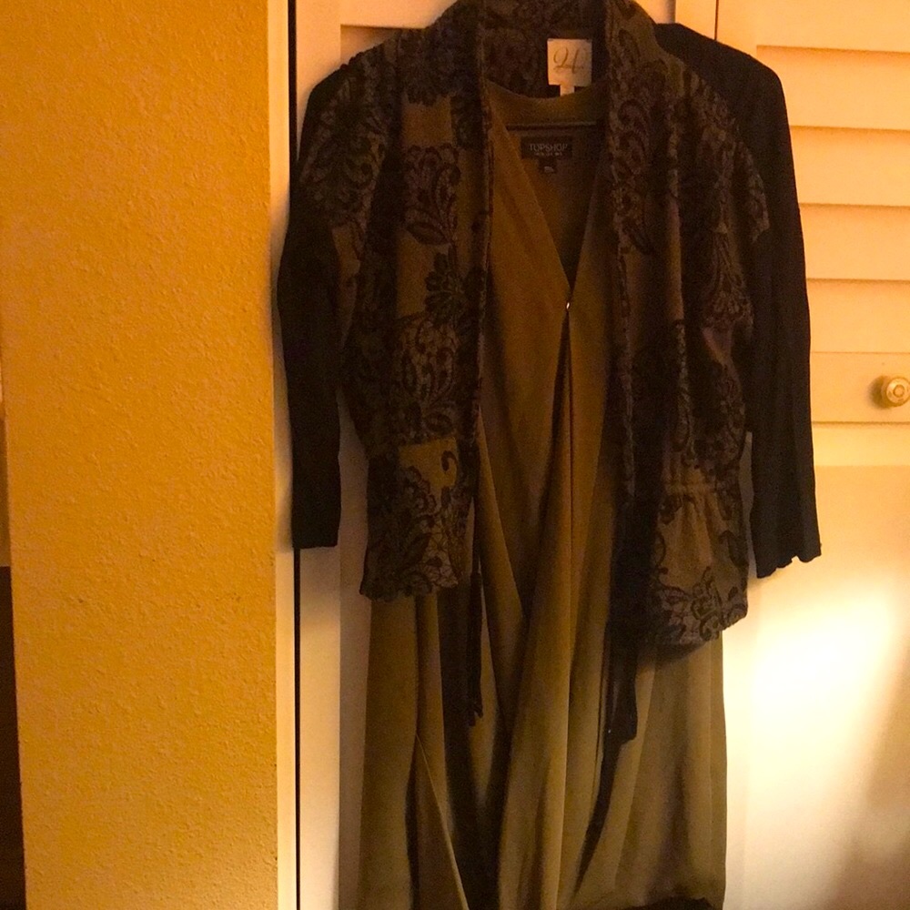 Olive dress with jacket